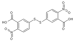 5,5'-二硫代-雙(硝基苯甲酸)結(jié)構(gòu)式